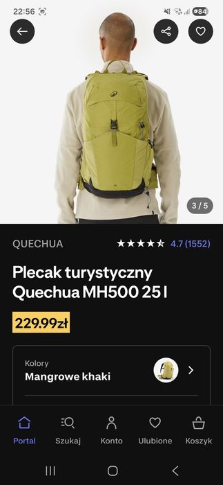 Nowy plecak turystyczny