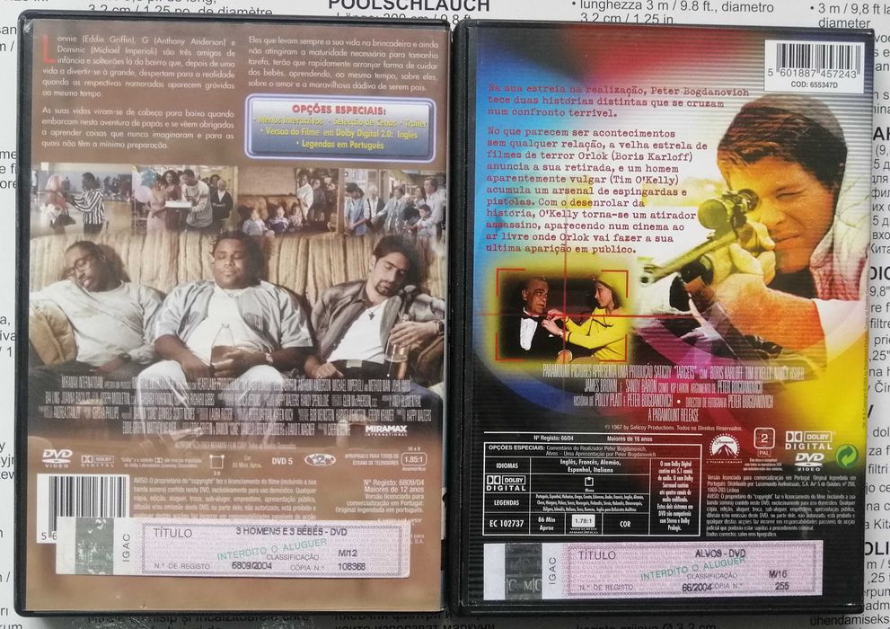 3 homens e 3 bebes   Alvos Peter Bogdanovich Boris Karloff
