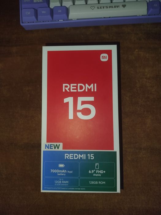 Xiaomi Redmi 15 12/128GB Titan Gray новий повна комплектація
