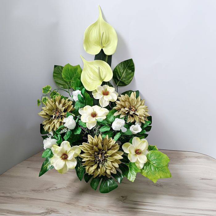 Komplet wiązanka stroik na grób cmentarz