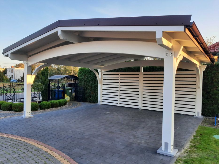 Wiata garażowa drewniana ITALIA 6M BSH