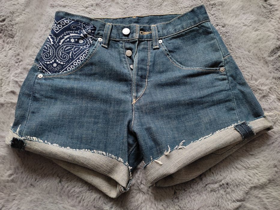 Szorty DIY Levi's XS/S oryginalne ;)