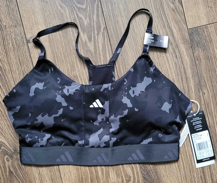sportowy biustonosz stanik Adidas Training S techfit aeroready czarny