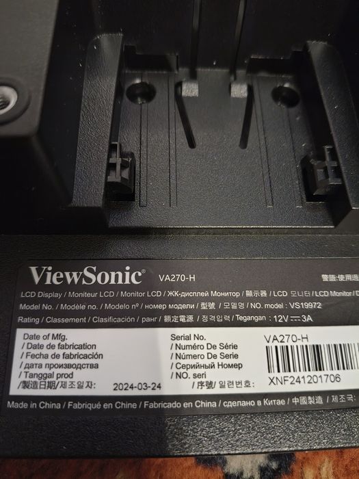 Monitor ViewSonic VA270