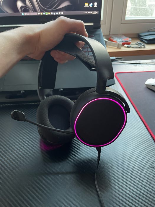 Sluchawki steelseries Arctic 5 black RGB