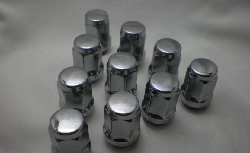 Гайка колісна конус хром М12х1,5х35 ключ 19. Ціна за 20 гайок. Турбо