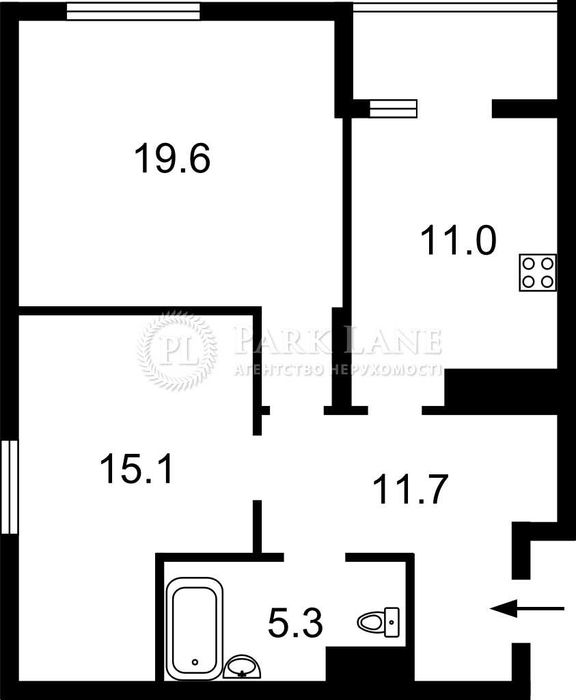 Продаж 2-к Туманяна Ованеса, Лівобережна