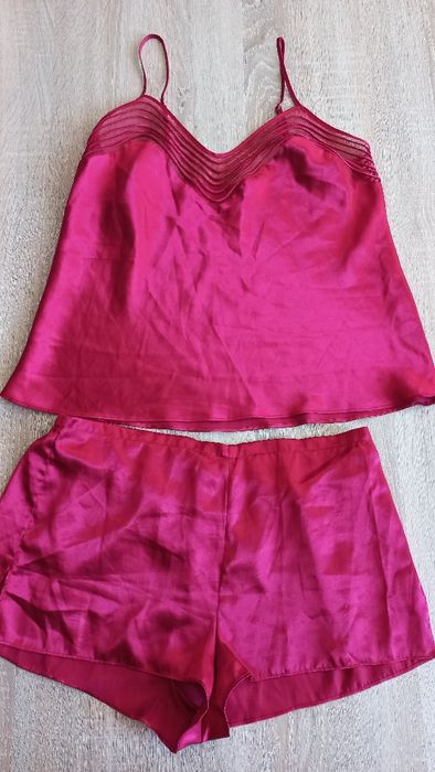 r.M letnia piżama, komplet satynowy 2 cz., koszulka + spodenki