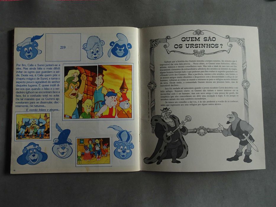 Caderneta de cromos Gummi Bears (tem 164 cromos) Panini Morumbi