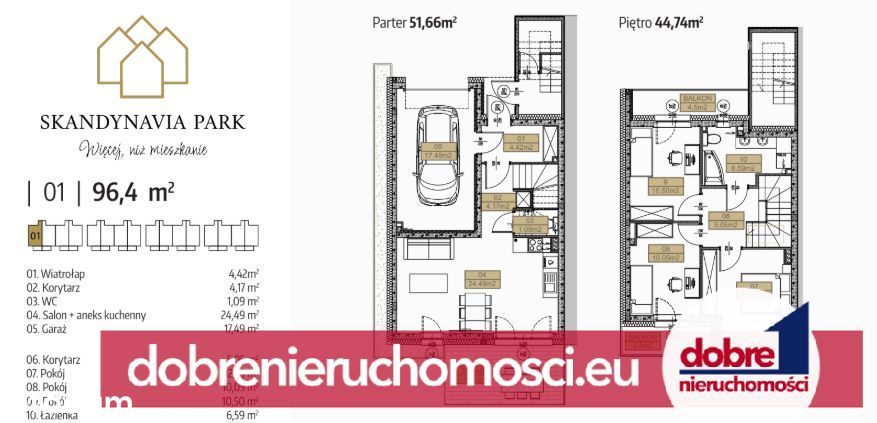 Dwupoziomowy apartament z ogrodem- Osielsko