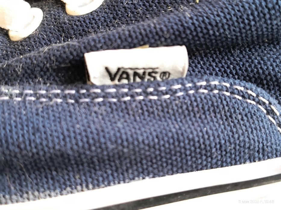 Оригінальні кеди Vans Authentic Navy 37-37,5 розмір (23.5-24 см дитячі підліткові