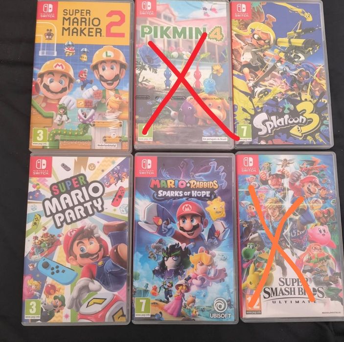 Nintendo Switch  Mario/ pikmin/splatoonl switch jogos switch2