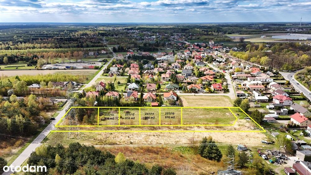 Działki budowlane 816m2 w Bełchatowie