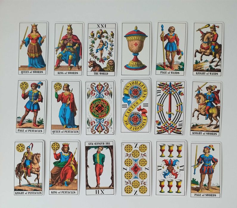 Marseille tarot karty tarota tarot marsylski 78 kart english ezoteryka