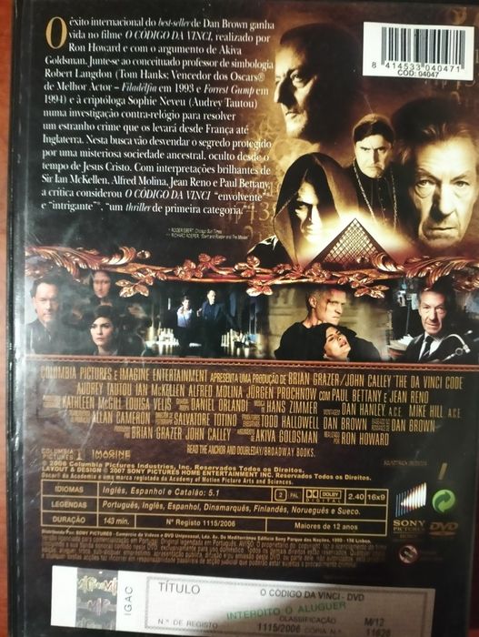 DVD O Código da Vinci