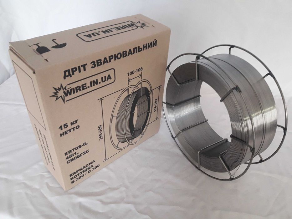 Проволока сварочная Дріт зварювальний G4Si1 ER70S-6 Св-08Г2С 0,8-5,0мм