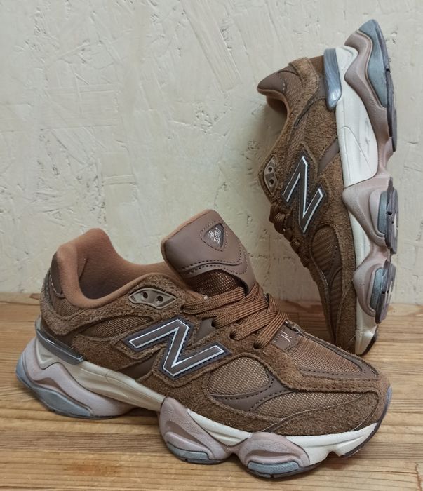 New Balance 9060 кроссовки женские коричневые кофе натуральная