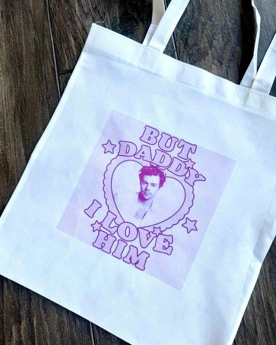 Torebka torba tote bag materiał non woven harry styles