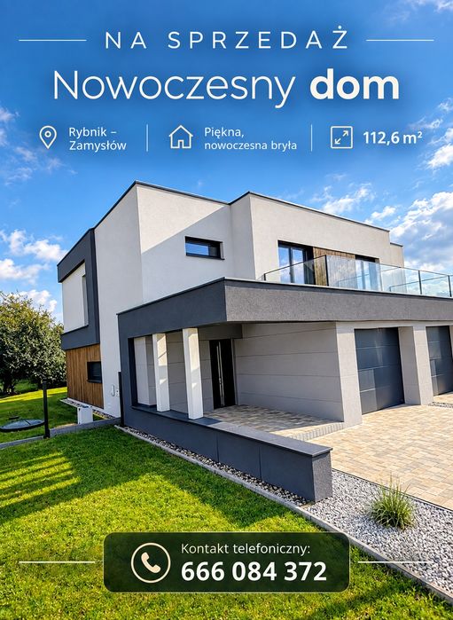 Dom /bliźniak nowoczesny segment w Zamysłowie