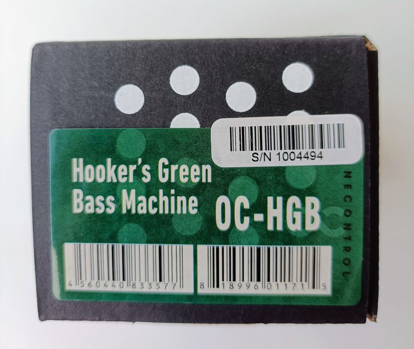 Pedal Baixo One Control OC-HGB Hooker's Green Bass Machine distorção