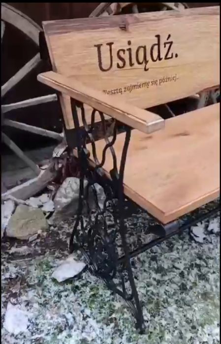 Ławka dębowa  solidna