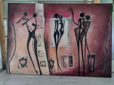 Obraz olejowy ręcznie malowany.