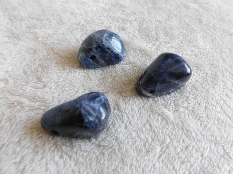 Niebieski agat wisiorek - kamień naturalne