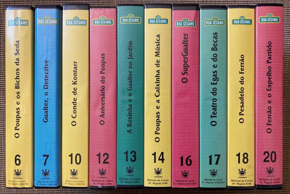 [VHS] Rua Sésamo (números e títulos na descrição)
