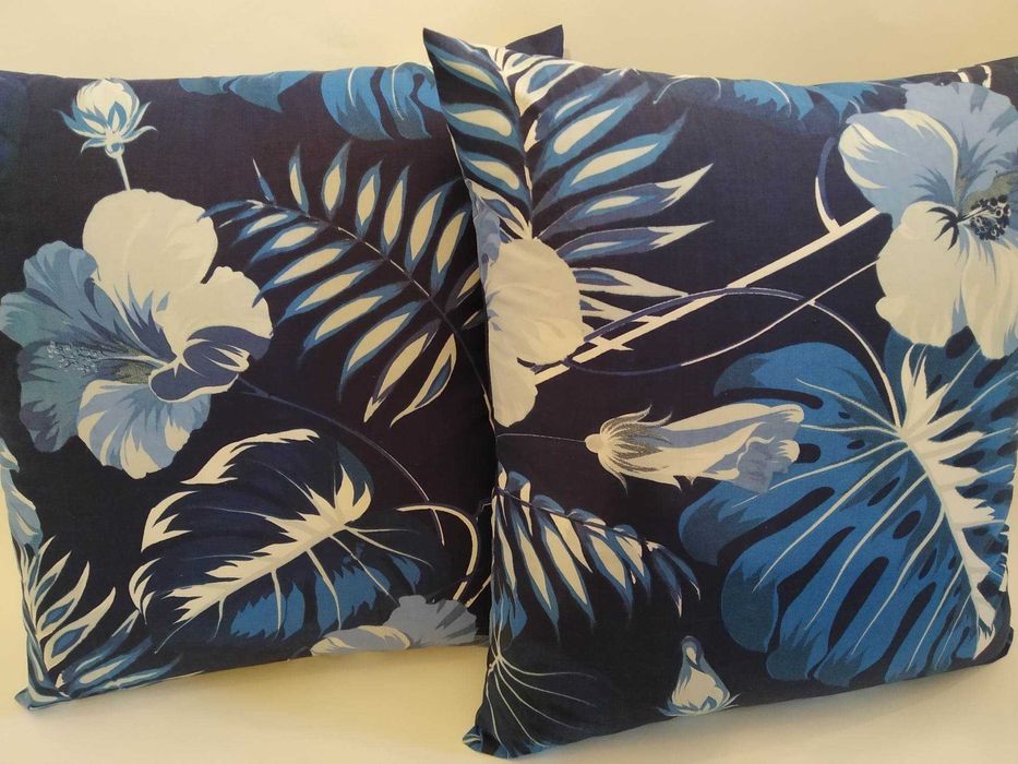 PODUSZKI DEKORACYJNE zestaw 2 szt RĘKODZIEŁO 100% bawełna wymiar 40x40