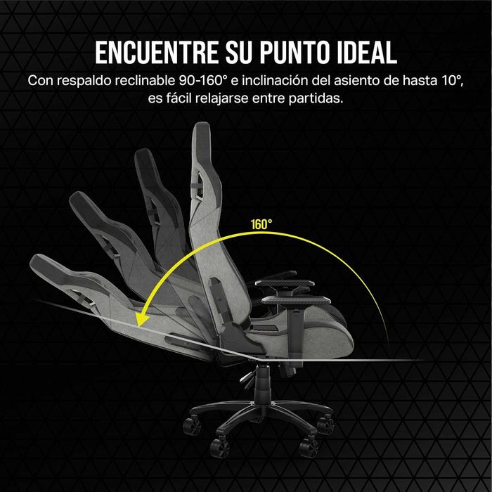Cadeira Gaming - Corsair T3 Rush (Oferta: Capa Vinho + Tapete Protetor Para Chão 120x100)