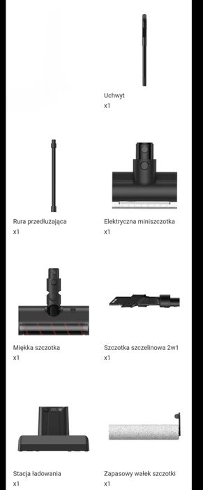 Dreame h12 dual zestaw akcesoriów