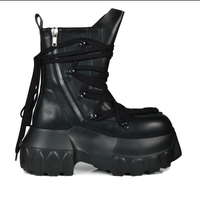 Rick Owens Mega Tractor Megalace boots