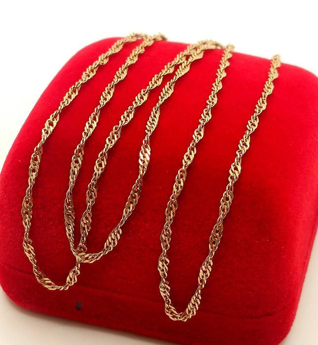 Złoty łańcuszek Singapur PR.585 W:2,65gr Dł.53,5cm InterSKLEP