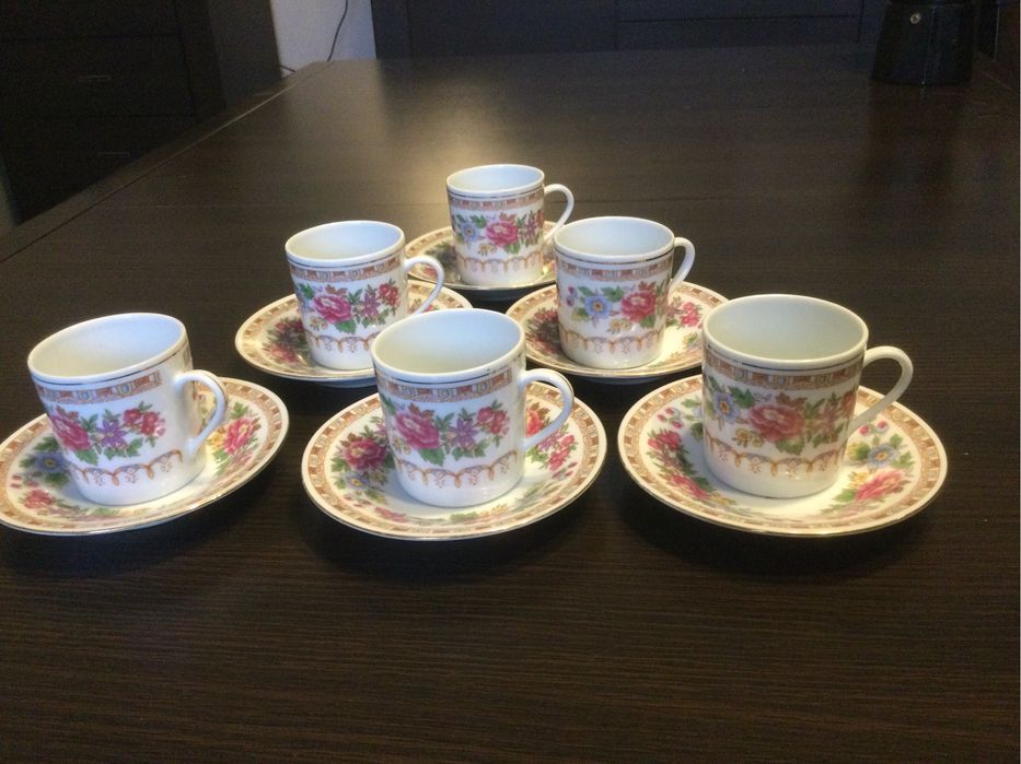 Komplet do kawy porcelanowy