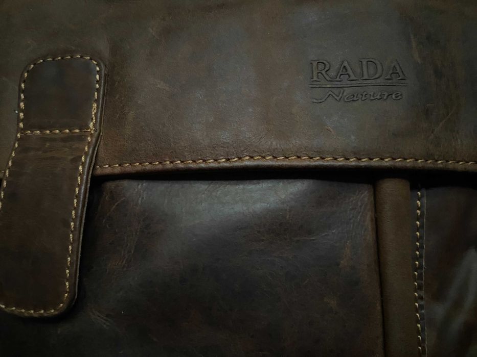 Мужская кожаная сумка портфель через плечо rada nature(germany)