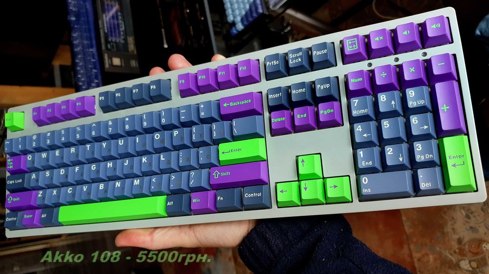 OWl 廃盤　デモ Механическая клавиатура Akko 3108 v2. Клавіатура Українська: 2 370