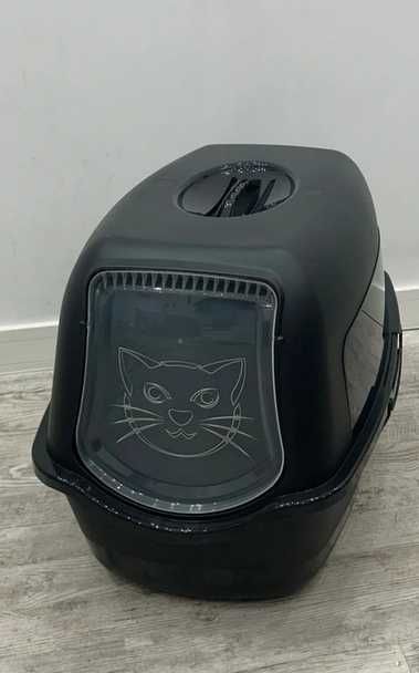 kuweta dla kota czarna przenośna pojemna duża NOWA