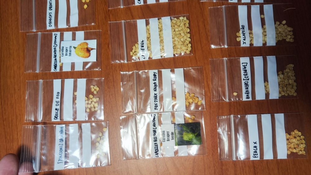 Pimentas atómicas (32 variadades)