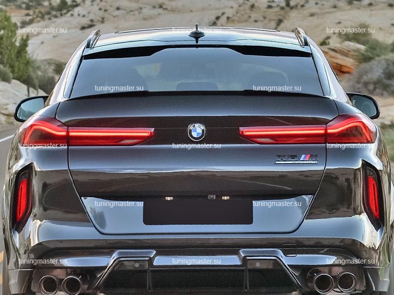Спойлер BMW X6 G06 накладка на багажник ляду бленда козырек  стекло Х6