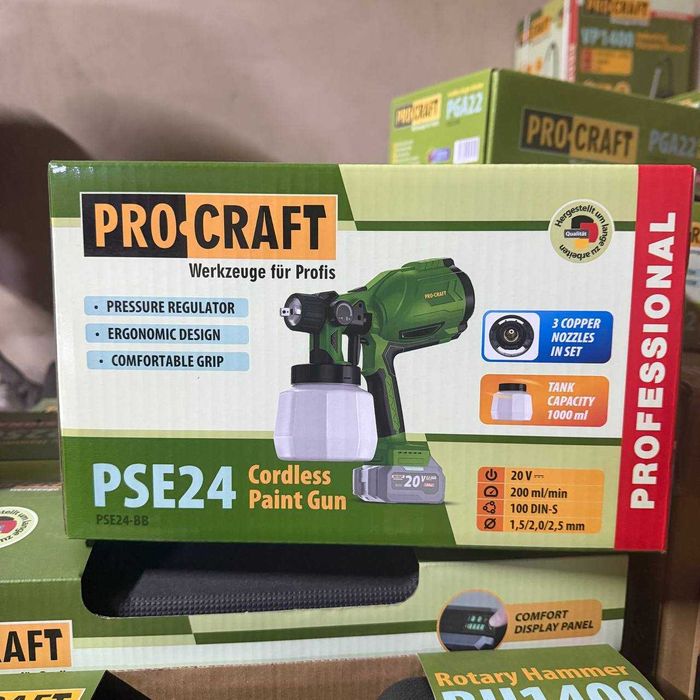 Акумуляторний фарбопульт Procraft PSE24 (без АКБ та зарядного пристрою)