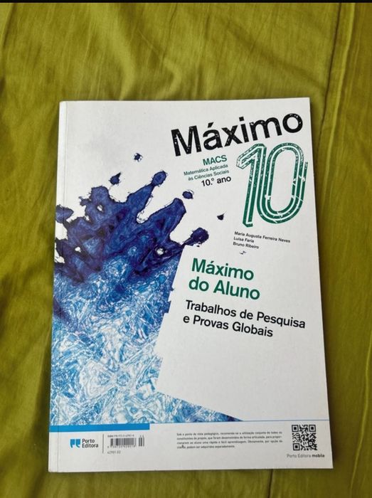 Caderno de atividades de MACS 10 ano