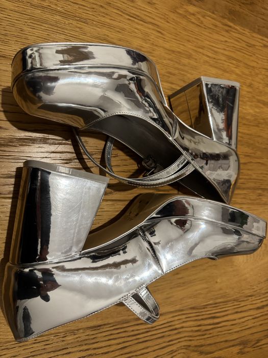 Damskie buty Aldo srebrne roziamr 41