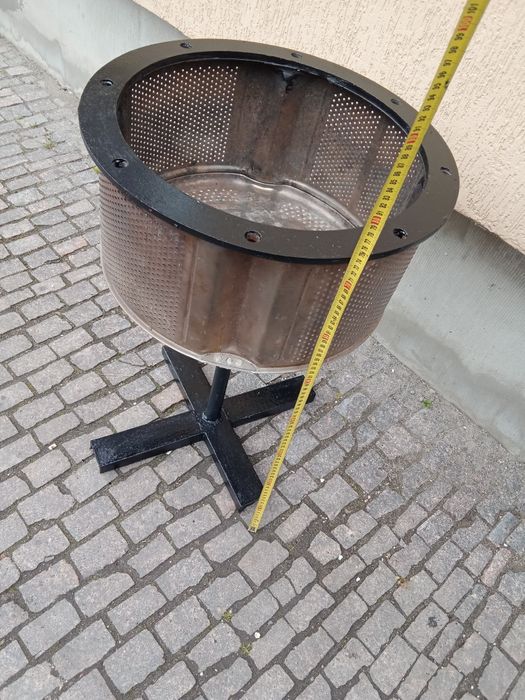 Продам мангал з бака від стіралки з нержавіючої сталі