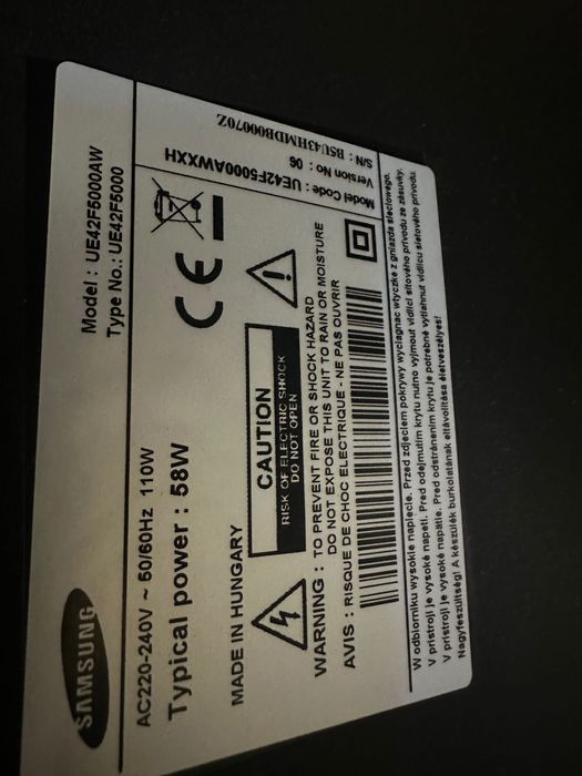 Tv samsung 42 całe full hd