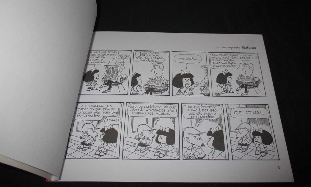 Livro BD As Crises segundo Mafalda Quino Asa