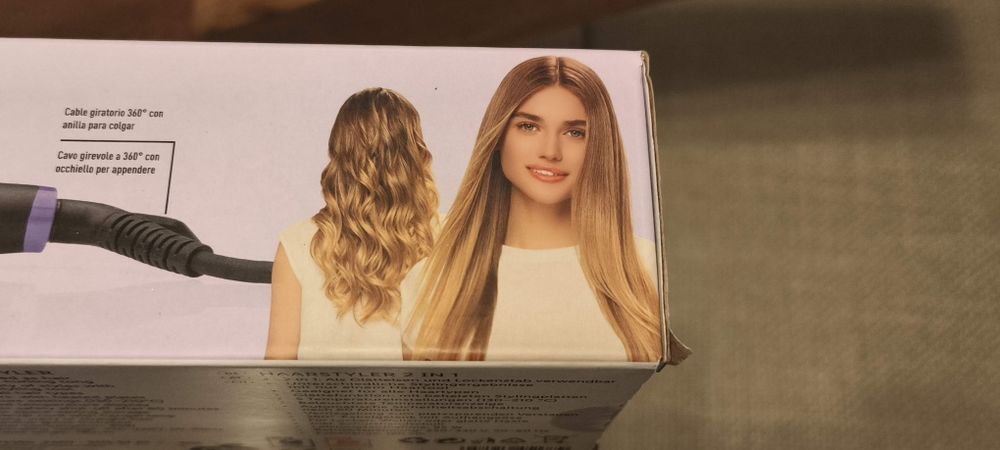 NOVO Modelador Alisador de cabelo 2 em 1