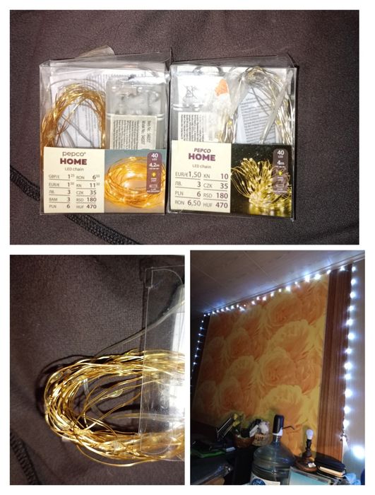 Гирлянда с лед лампочками