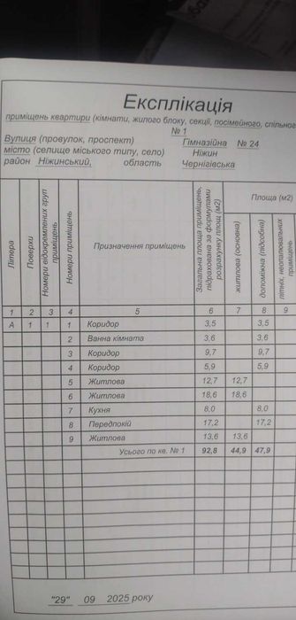 Частина будинку по вул Гімназійна в Ніжині