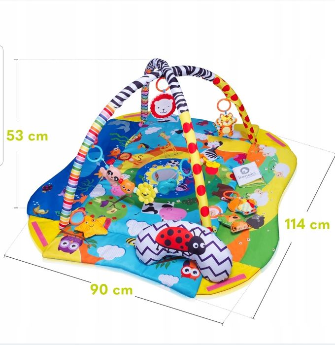 Duża mata edukacyjna czy dla dzieci interaktywna funkcja kojca zabawki