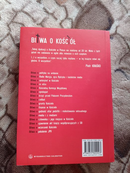 Książka bitwa i kościół